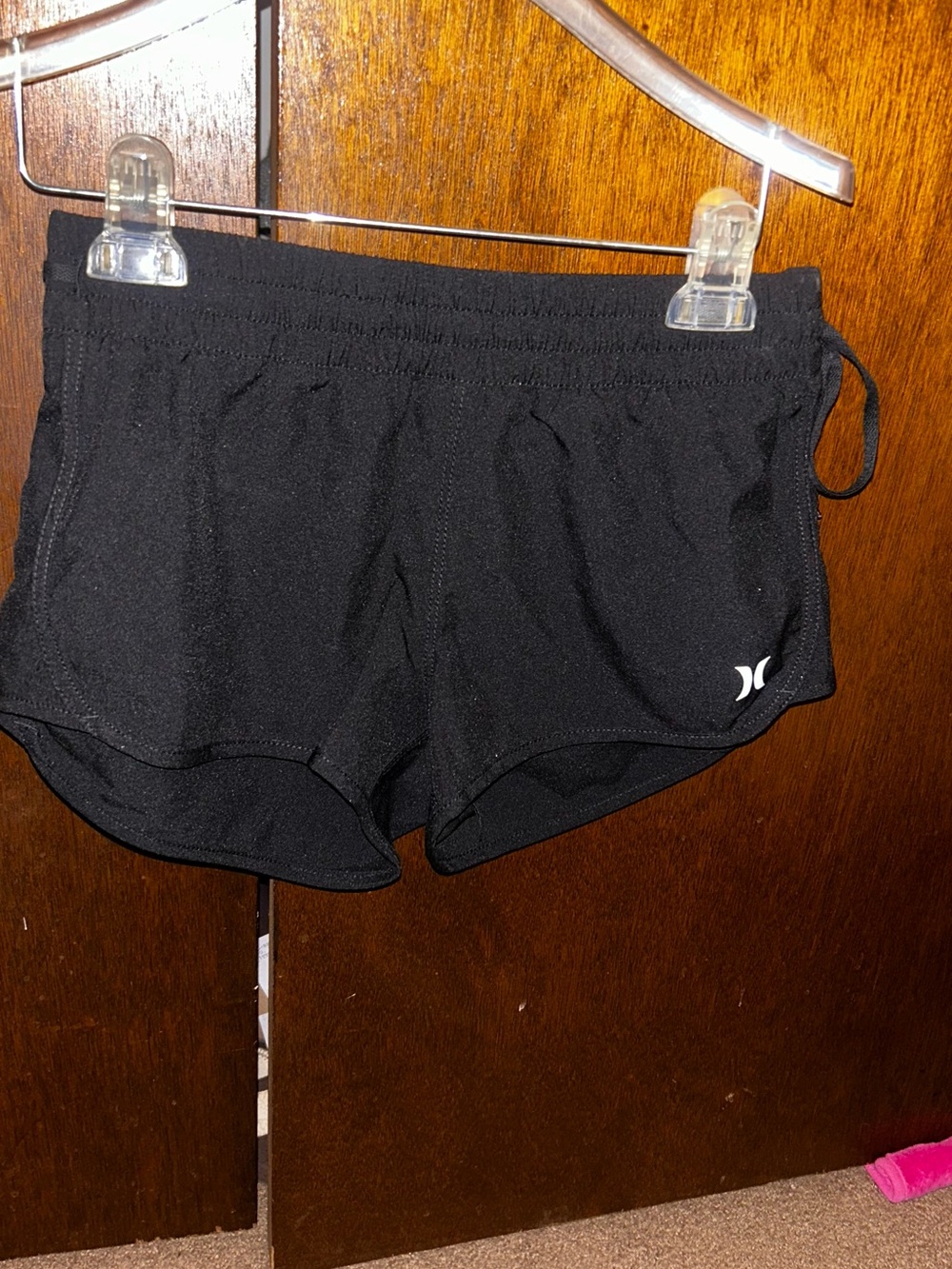 Hurley Black Women's Athletic Running Shorts